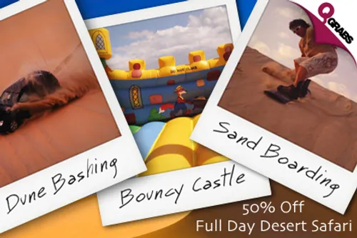 50% off on a Full Day Desert Safari - QR175 Adults / QR120 Children
